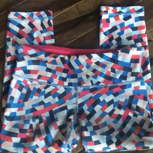 Lululemon Wunder Under Abstract‎ Capri Leggings 8